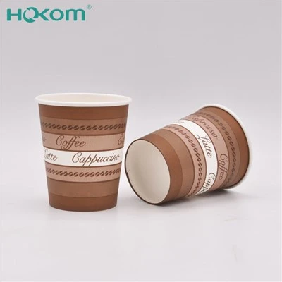 Packaging & Printing Paper Packaging Paper Cups Custom Print 16 Oz 12oz 8oz Biodegradable PLA Lined Disposable Coffee Paper Cup For Hot Drink