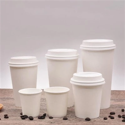White Disposable Coffee Cups